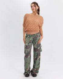Soft Camo Cargo Pants