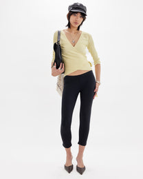 Wrap Rib Ballet Cardi - Butter Yellow