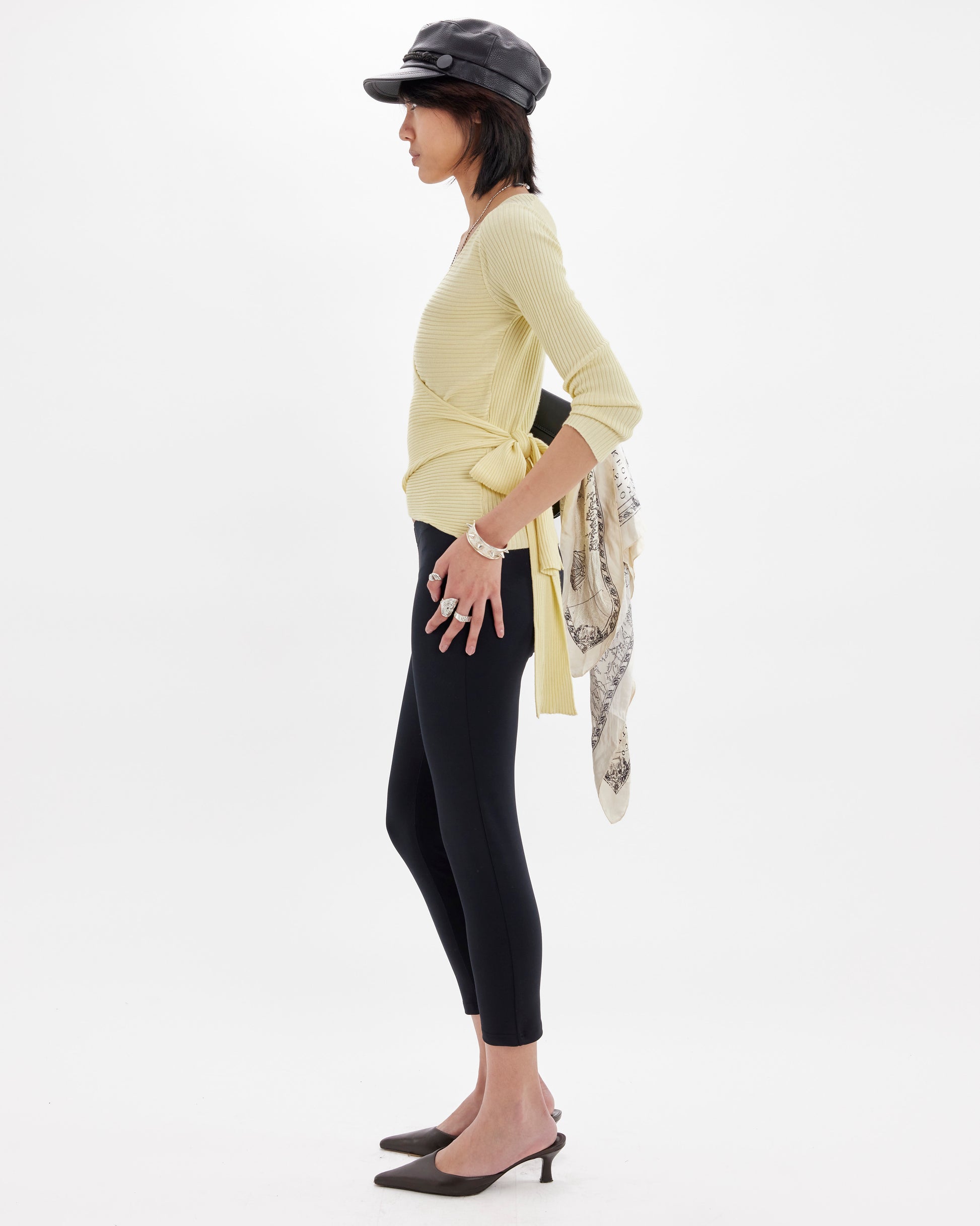 Wrap Rib Ballet Cardi - Butter Yellow