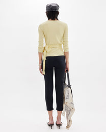 Wrap Rib Ballet Cardi - Butter Yellow