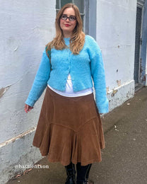 Panelled Corduroy Skirt