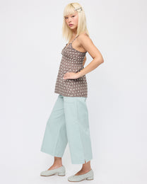 [COMING SOON] Polka Embroidered Babydoll Cami - Taupe