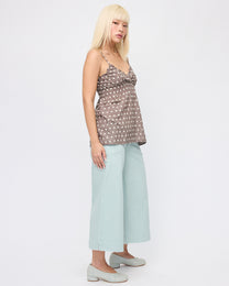 [COMING SOON] Polka Embroidered Babydoll Cami - Taupe