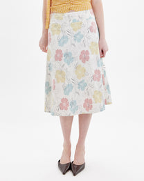 Midi Floral Skirt