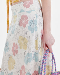 Midi Floral Skirt