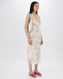 Floral Chiffon Halter Dress