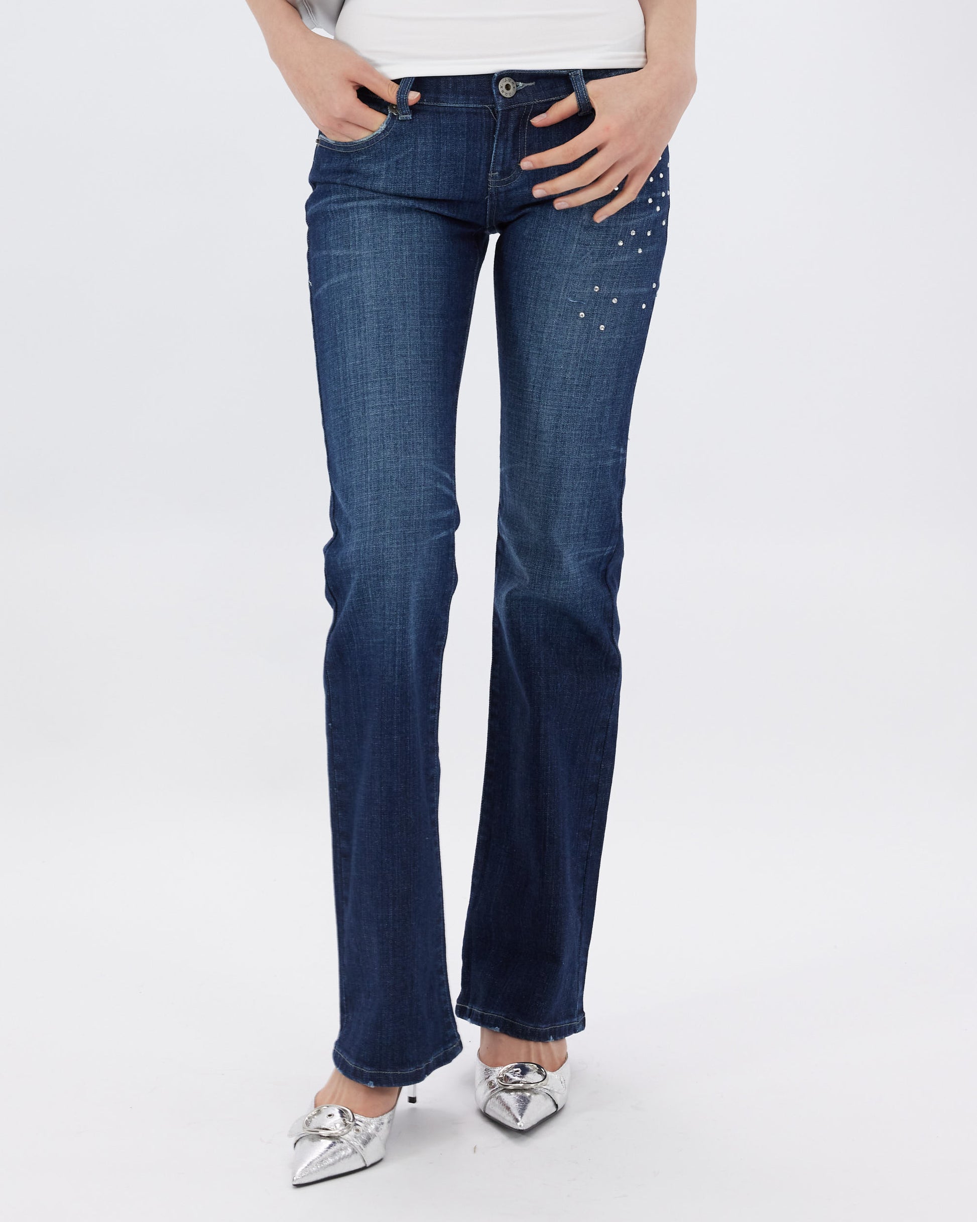 Bootcut Sparkle Diamante Jean