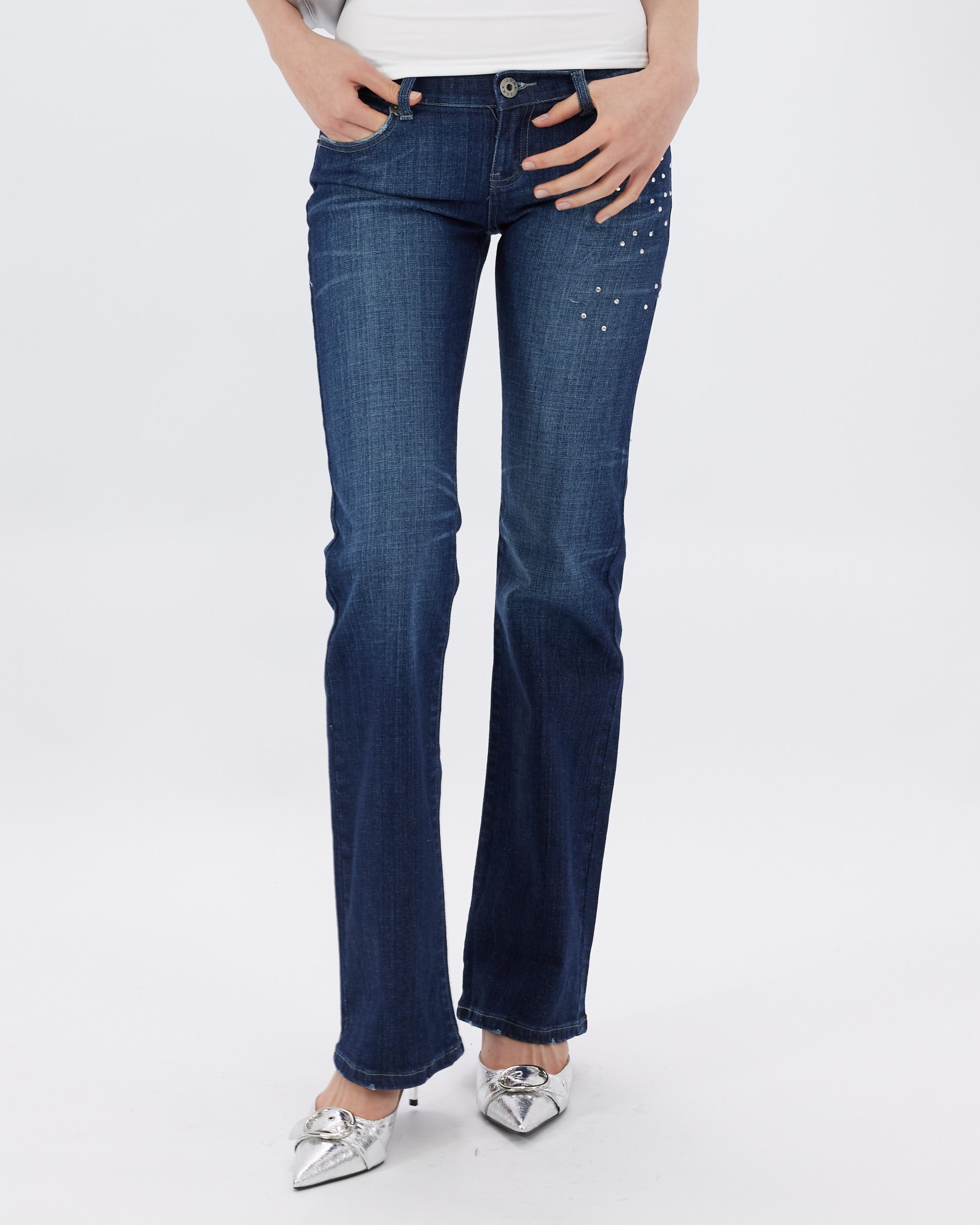 Bootcut Sparkle Diamante Jean