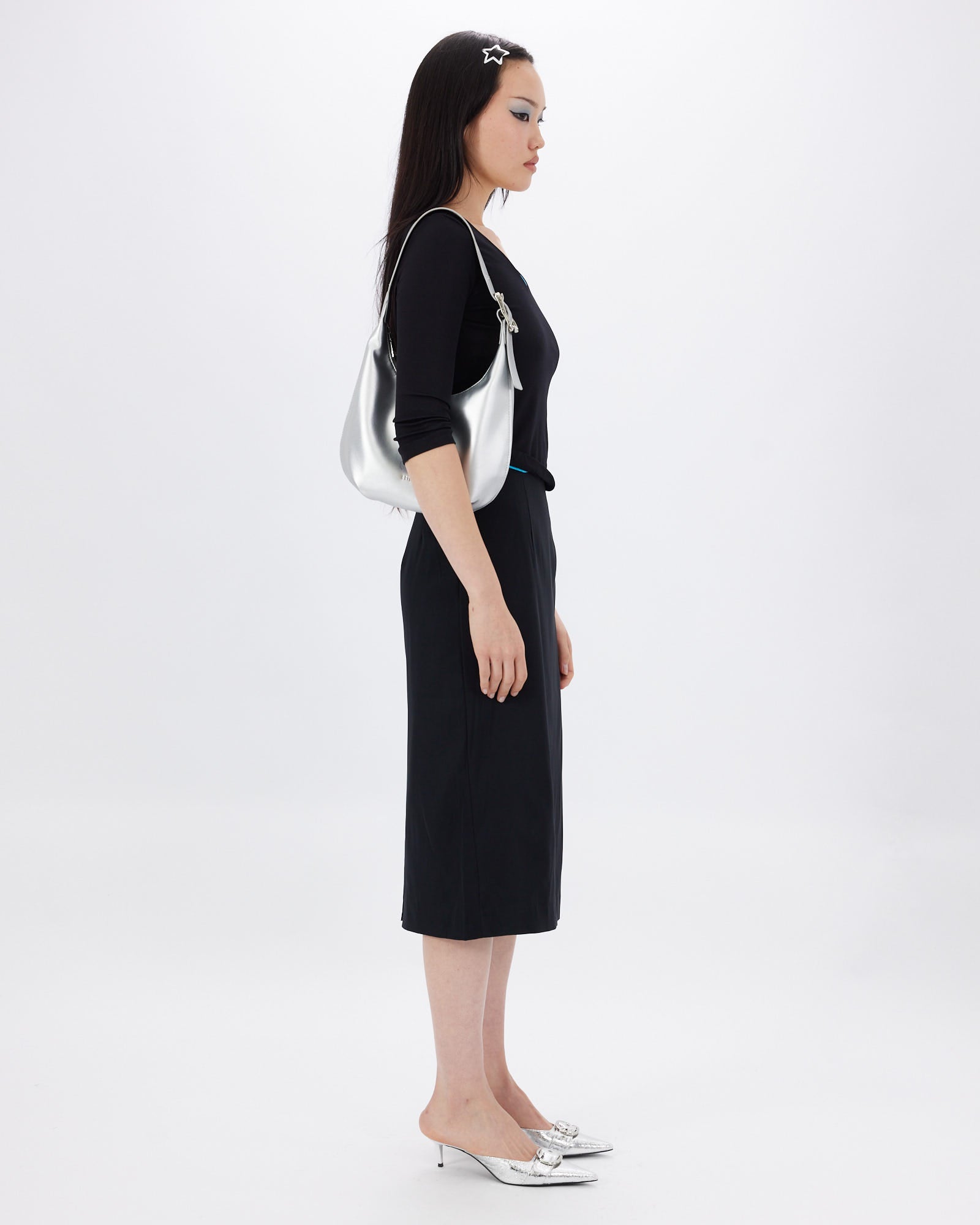 Contrast Lining Pencil Skirt