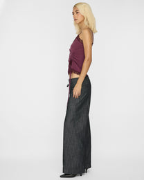 [PRE-ORDER] Adjustable Drawstring Lace Cami - Plum