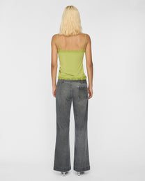 [PRE-ORDER] Adjustable Drawstring Lace Cami - Chartreuse