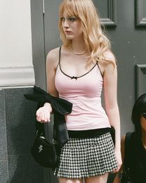 Polka Dot Tie Cami - Pink