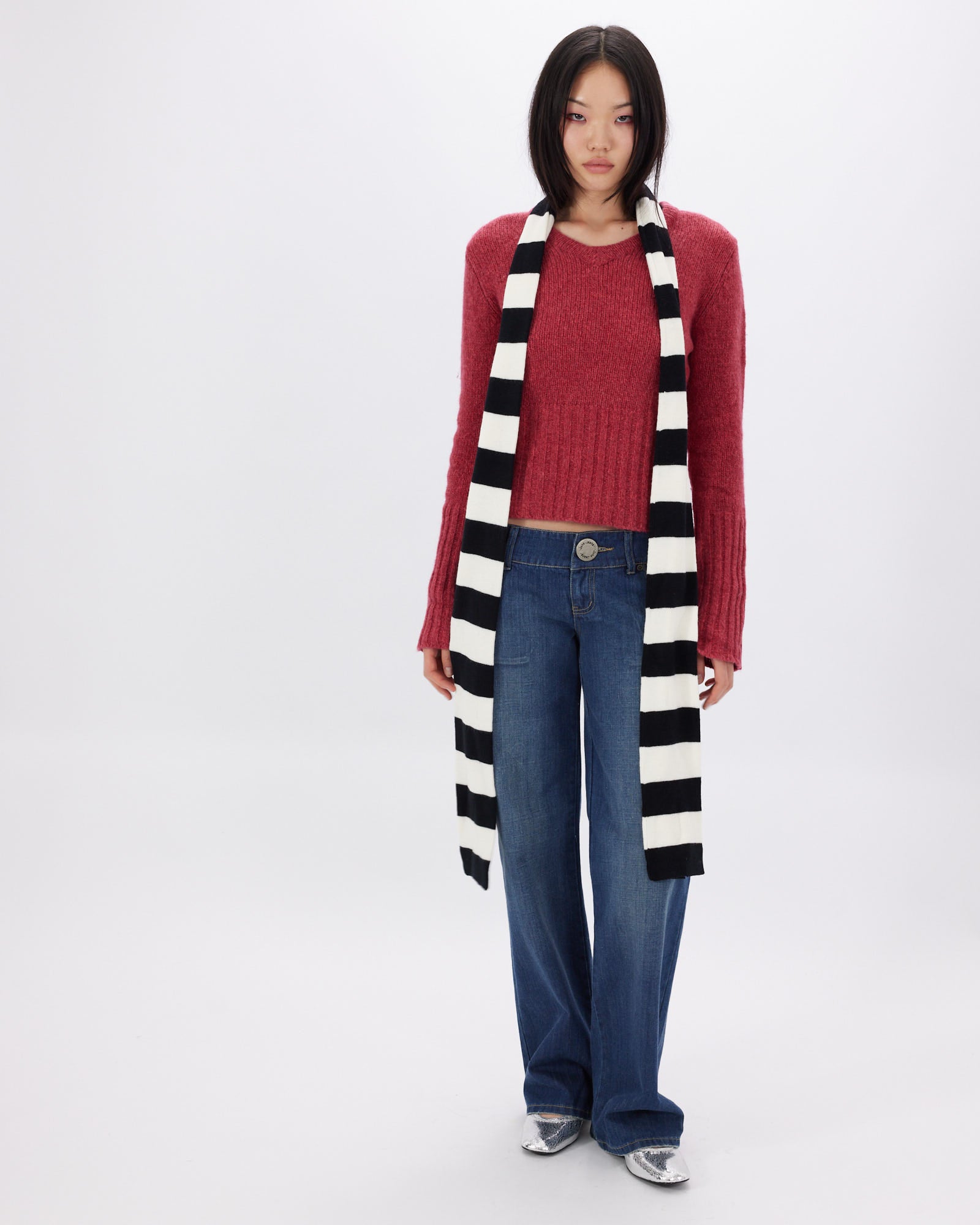 Skinny Stripe Scarf