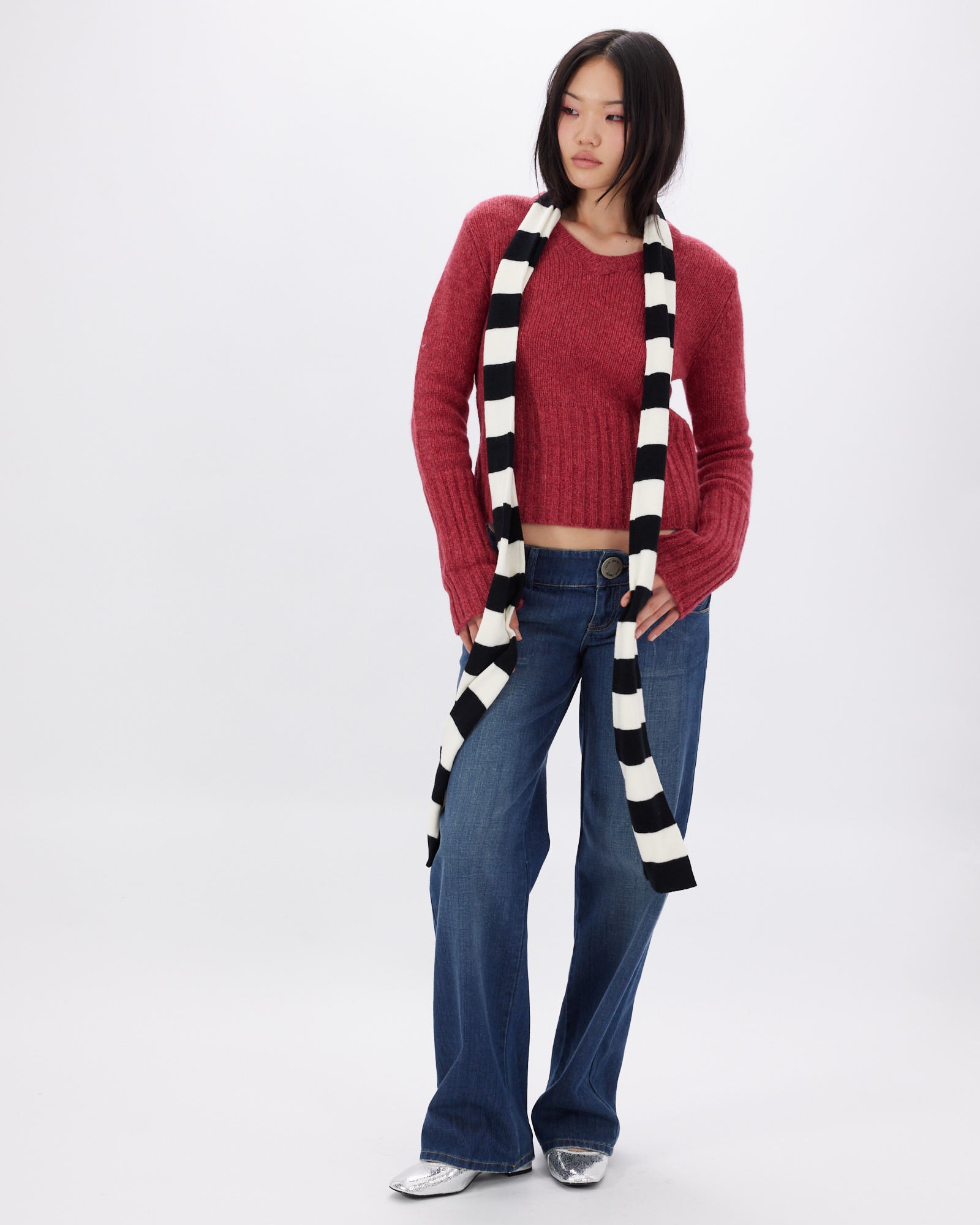 Skinny Stripe Scarf