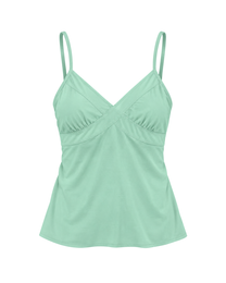 Stretch Cotton Tie Back Cami - Mint