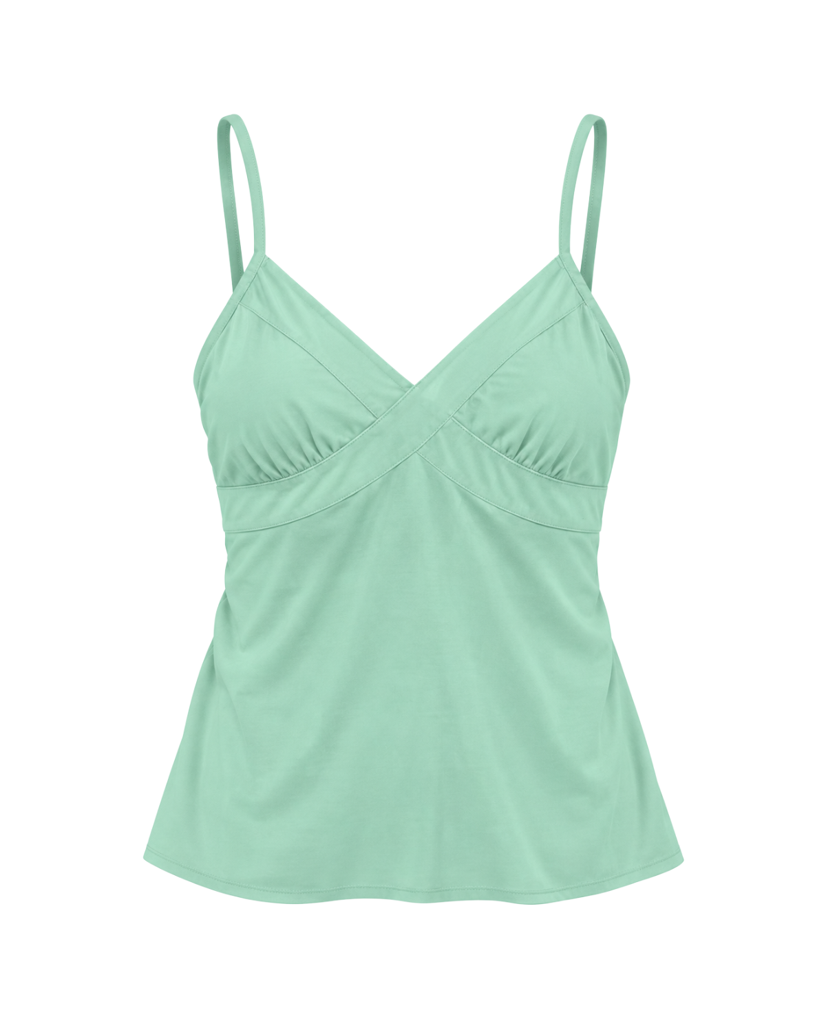 Stretch Cotton Tie Back Cami - Mint