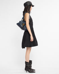 Puff Halter Mini Dress
