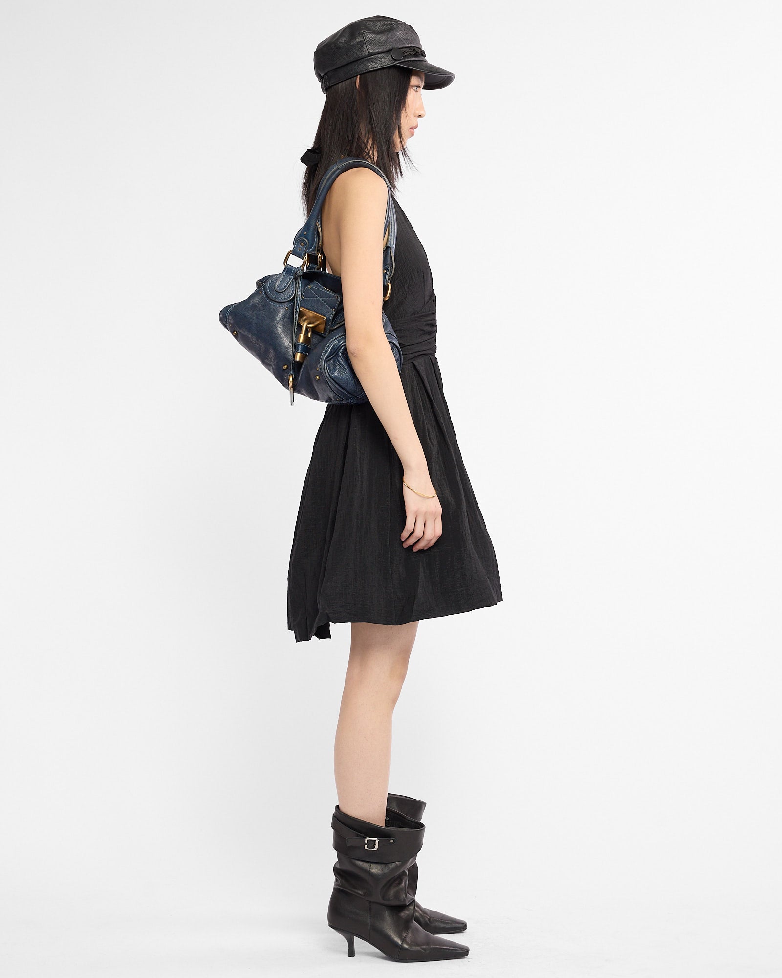 Puff Halter Mini Dress