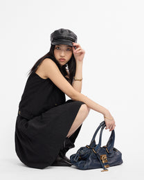 Double Breasted Sleeveless Wool Vest