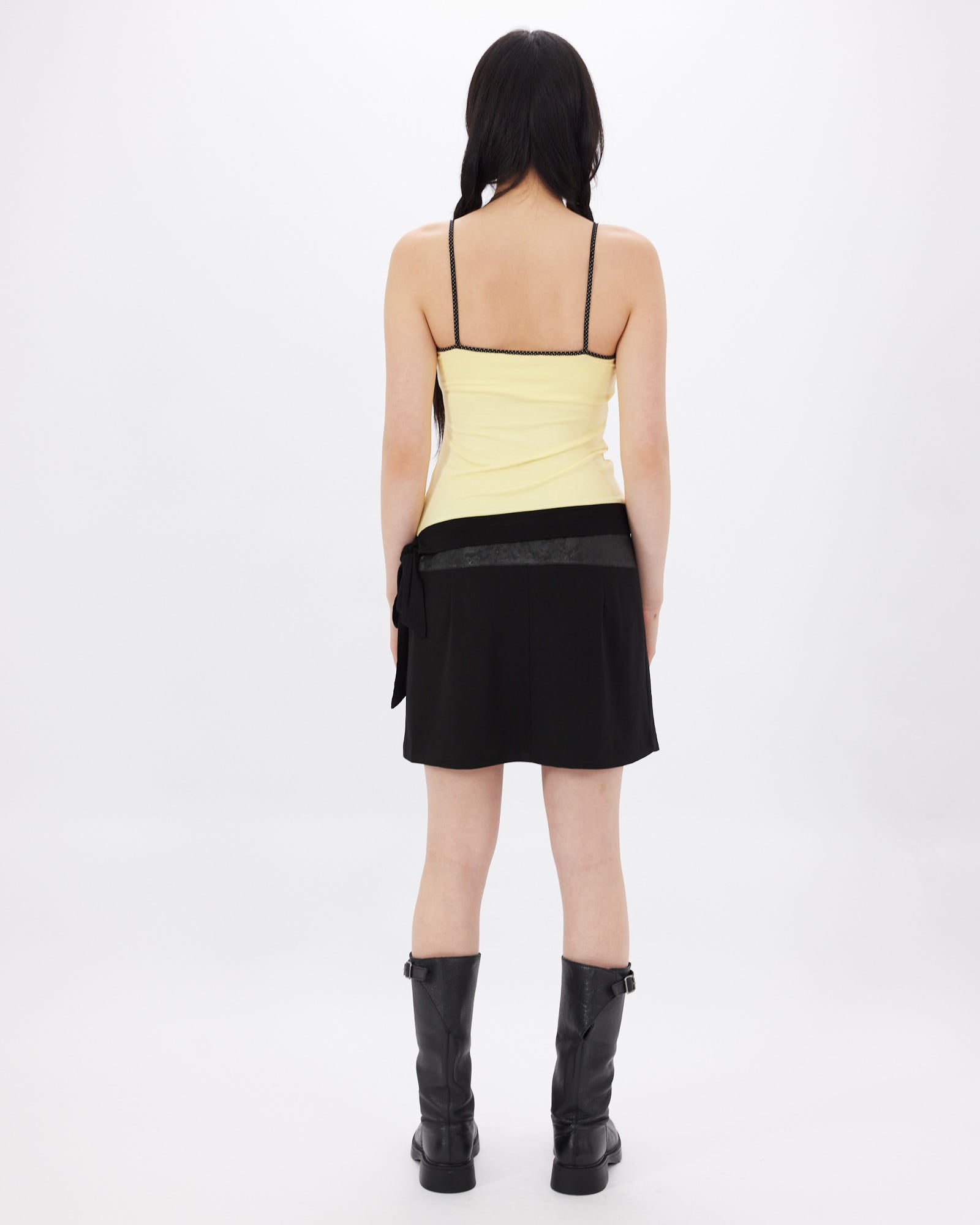 Polka Dot Tie Cami - Yellow