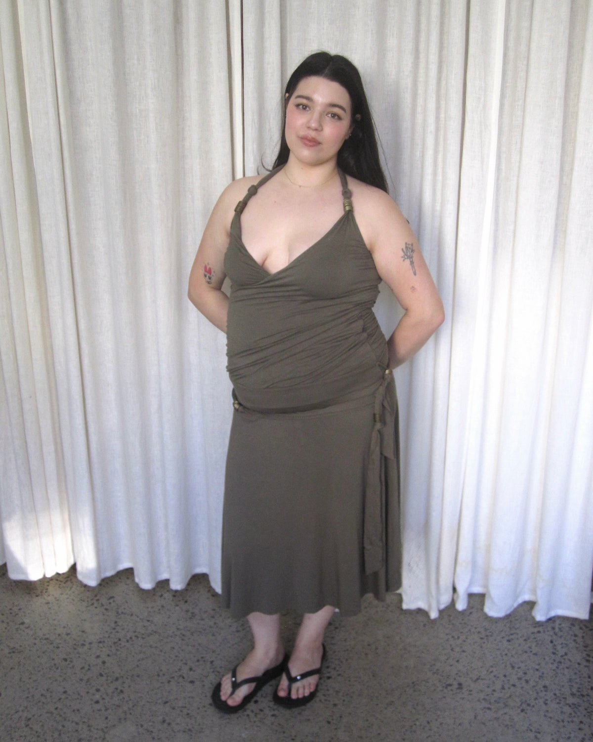 Forest Fairy Jersey Halter Dress